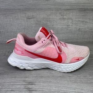 Nike React Infinity Run Flyknit 3 DZ3016-600 Women 8.5 Running Shoe Pink Sneaker